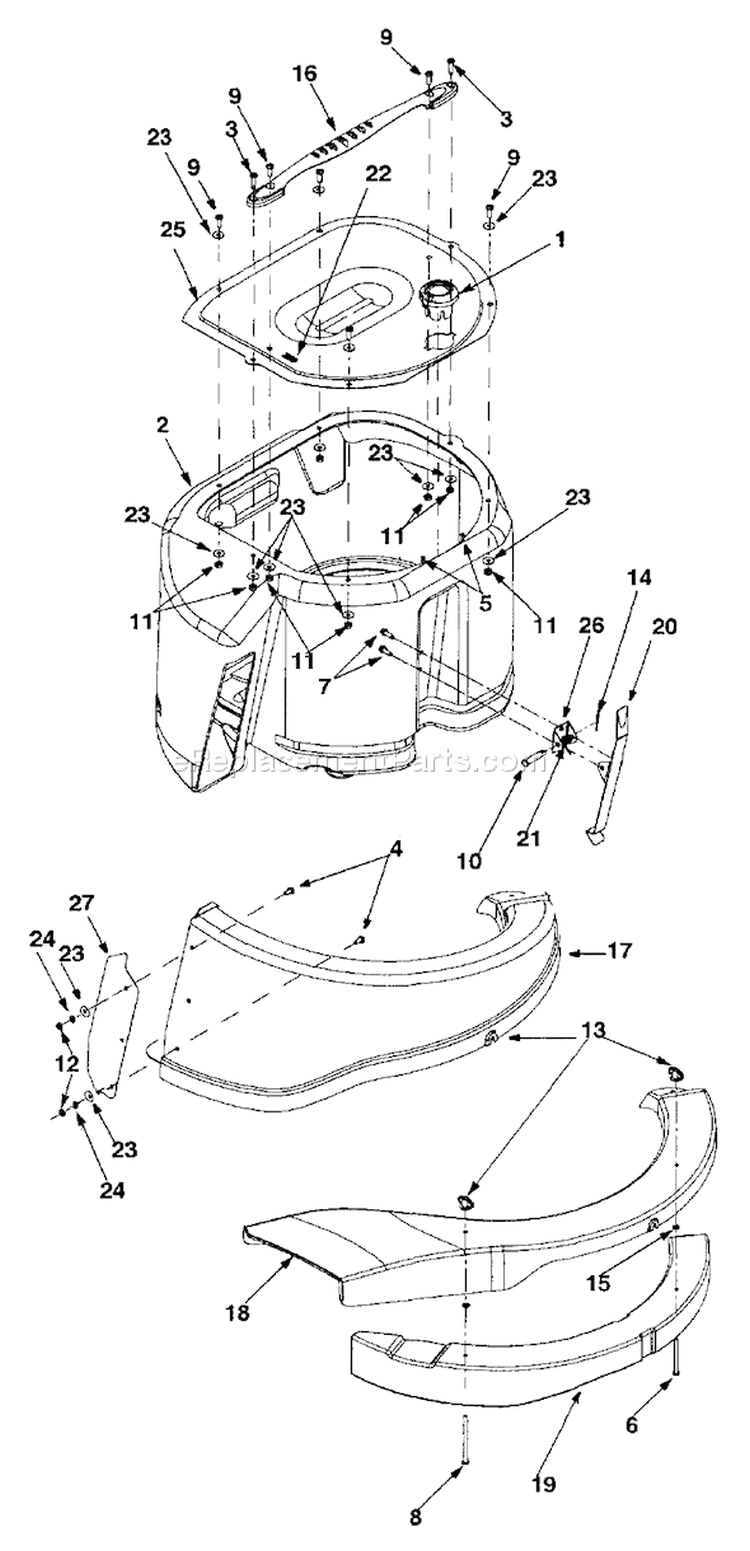 Page A Diagram and Parts List for 13B-325-401 2001 Yard Man Lawn Tractor